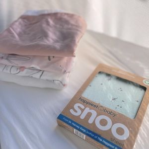 Sheets for Snoo: 1 new in box and 4 EUC // Happiest Baby & Silky Tot